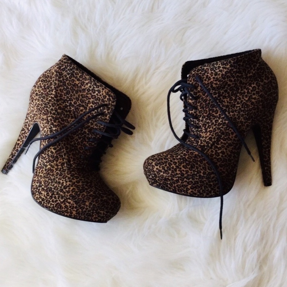 Cheetah Print Booties
